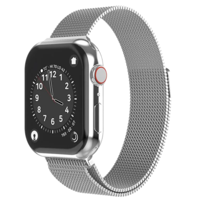 RRIP METALIK RRJET SWISSTEN PËR APPLE WATCH, 42-44 MM, I ARGJENDTË