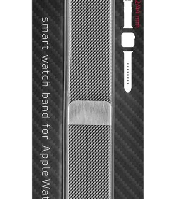 RRIP METALIK RRJET SWISSTEN PËR APPLE WATCH, 42-44 MM, I ARGJENDTË - Figura 2