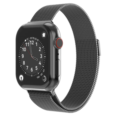 RRIP METALIK RRJET SWISSTEN PËR APPLE WATCH, 42-44 MM, I ZI