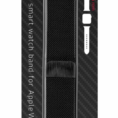 RRIP METALIK RRJET SWISSTEN PËR APPLE WATCH, 42-44 MM, I ZI - Figura 2